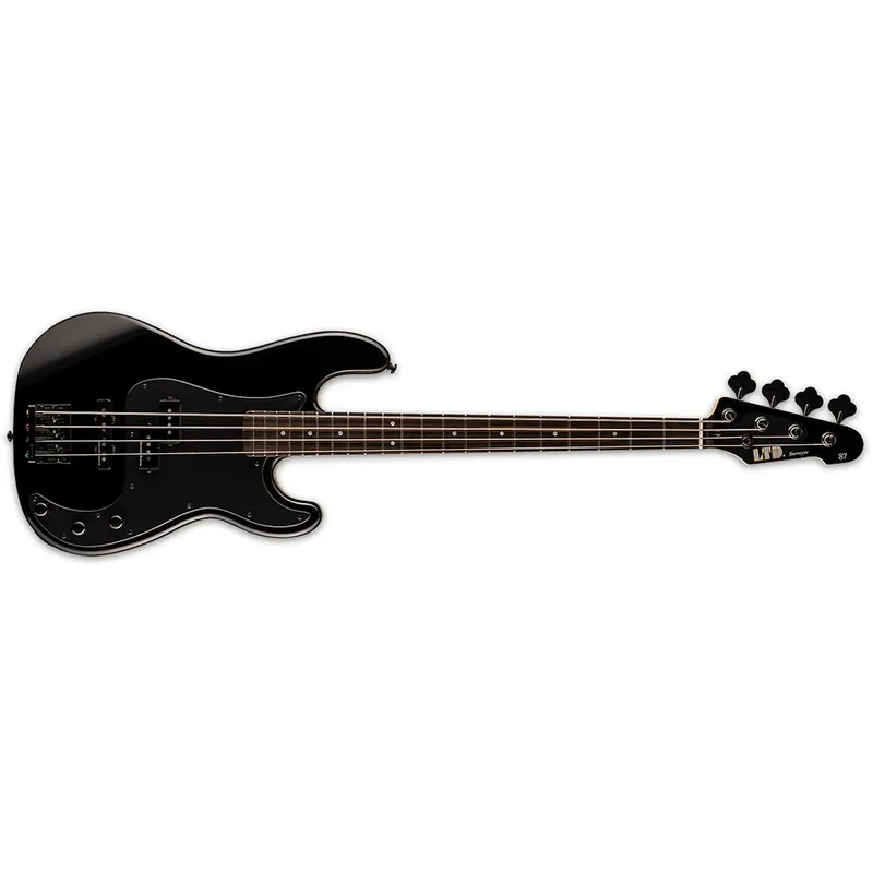 Instant Buy ESP LTD SURVEYOR '87 4-String Bass Guitar, Macassar Ebony Fretboard, Black