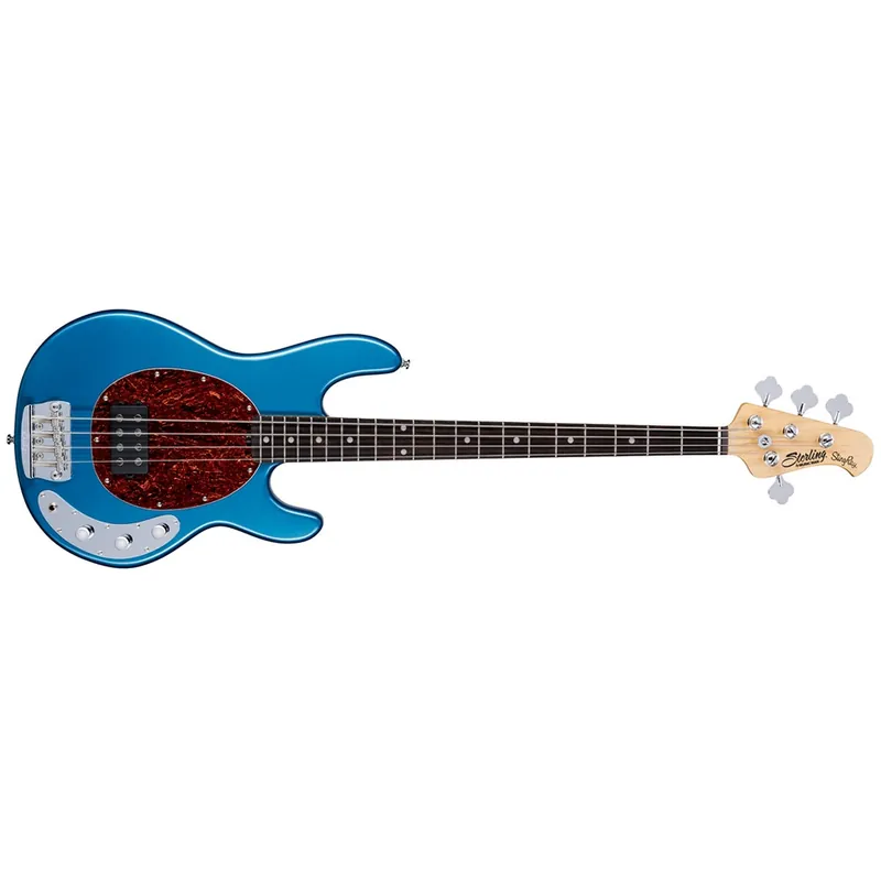 New Release Sterling by Music Man StingRay Ray24CA Electric Bass Guitar, Toluca Lake Blue