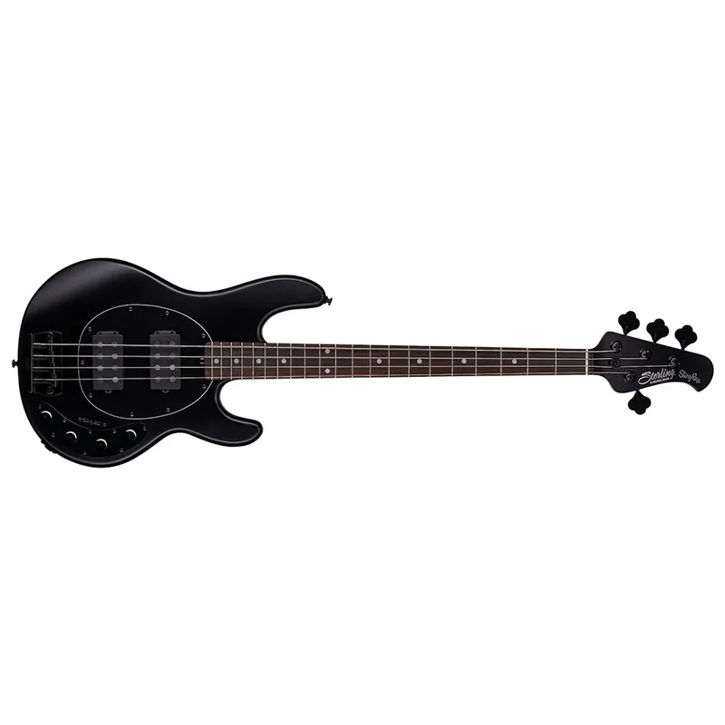 Sterling by Music Man StingRay Ray34HH Electric Bass Guitar, Stealth Black Worldwide Shipping