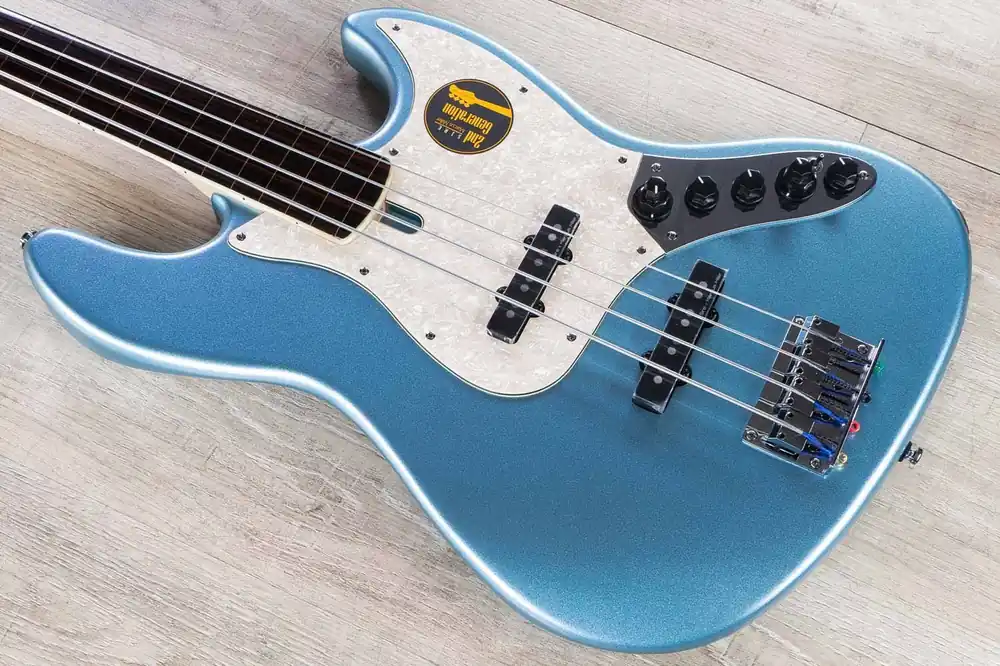 Budget Sire Marcus Miller V7 2nd Gen Bass Guitar, Alder, Fretless, LPB Lake Placid Blue