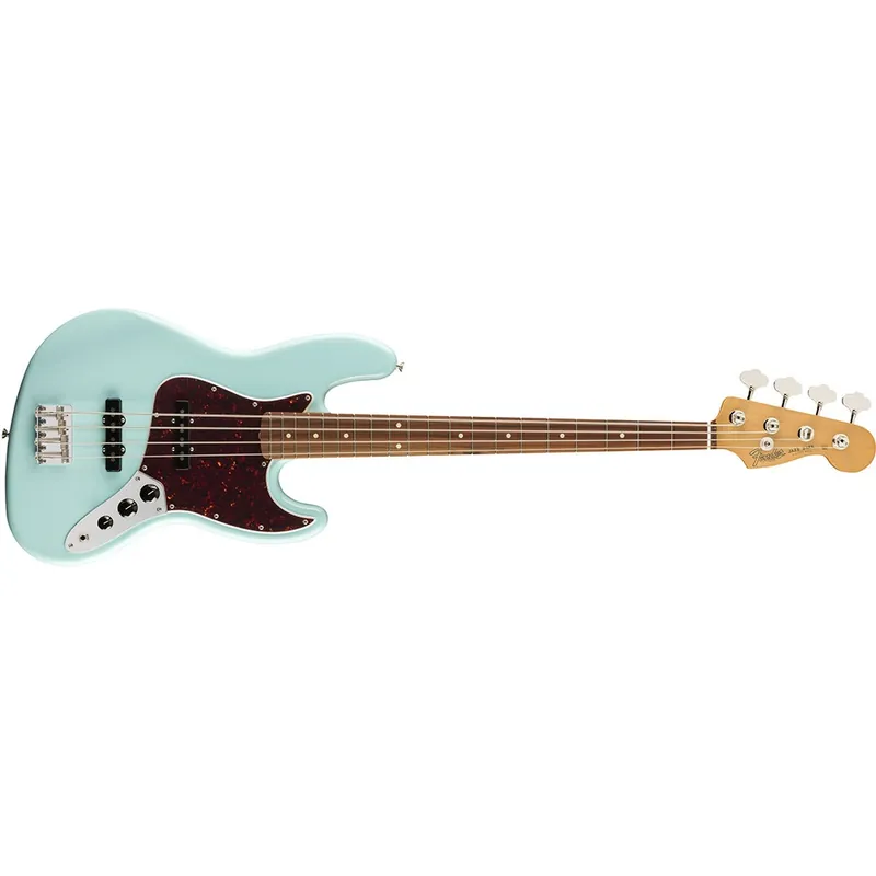 Price Cut Fender Vintera '60s Jazz Bass, Pau Ferro Fingerboard, Daphne Blue