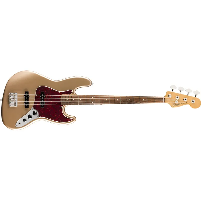 Fender Vintera '60s Jazz Bass, Pau Ferro Fingerboard, Firemist Gold Don’t Miss Out