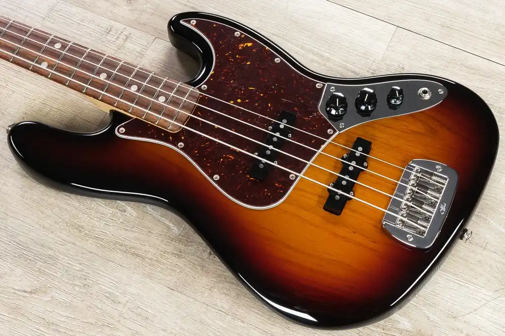 Viral G&L Guitars Fullerton Deluxe JB Bass Guitar, Caribbean Rosewood Fingerboard, 3-Tone Sunburst