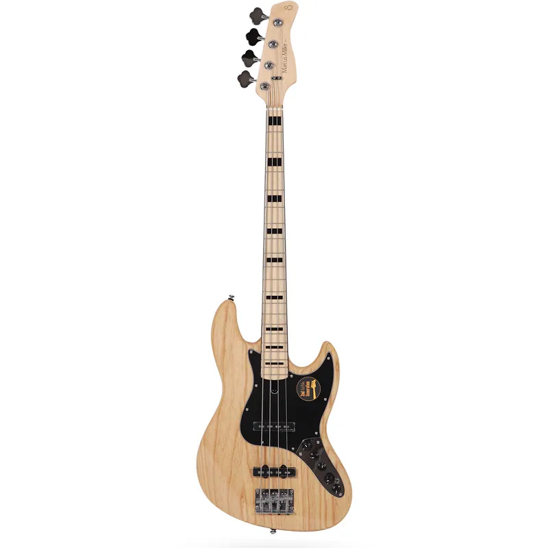 Hot Deal Sire Marcus Miller V7 Vintage 2nd Gen Bass Guitar, 4-String, Swamp Ash, NT, Natural