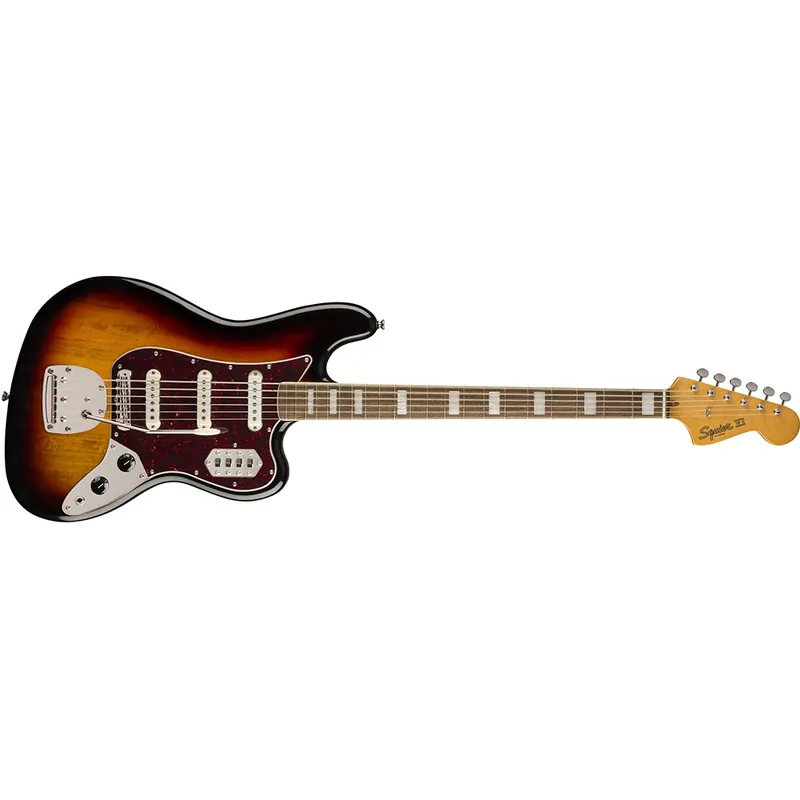 Top Rated Squier by Fender Classic Vibe Bass VI Electric Guitar, 30'' Scale, Laurel Fingerboard, 3-Color Sunburst