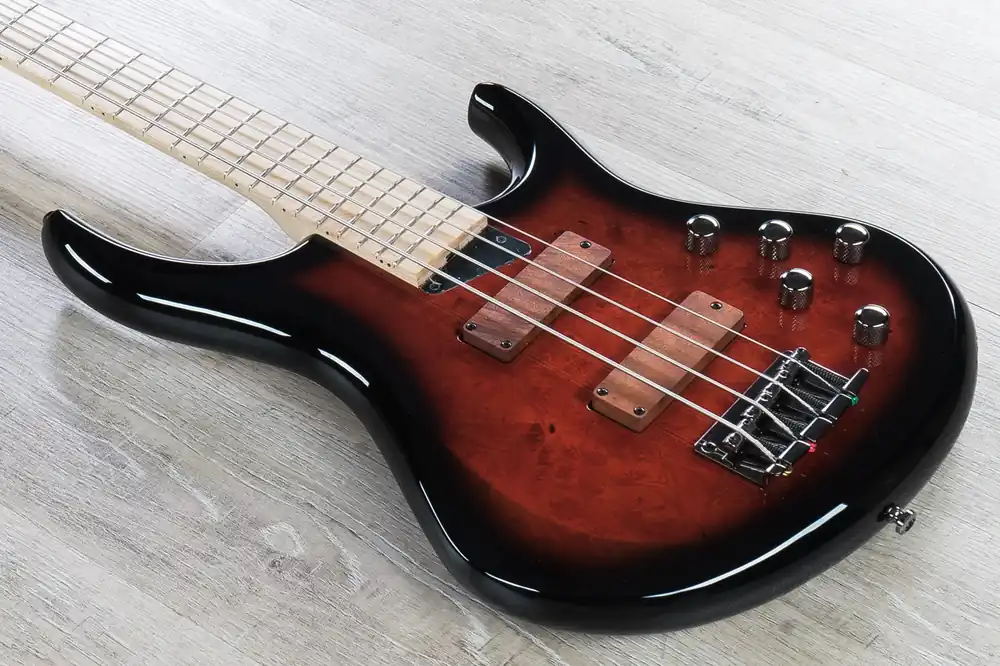 MTD Kingston Z Bass Guitar, 4-String, Maple Fingerboard, Cherry Sunburst Warranty Included