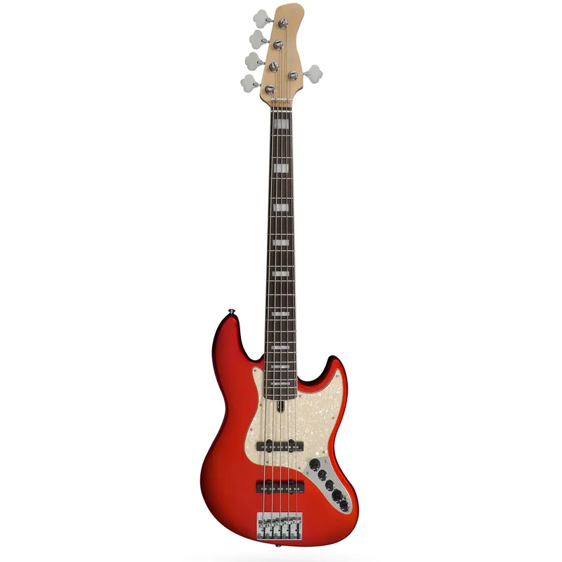 Price Cut Sire Marcus Miller V7 2nd Gen Bass Guitar, Alder, 5-String, BMR Red