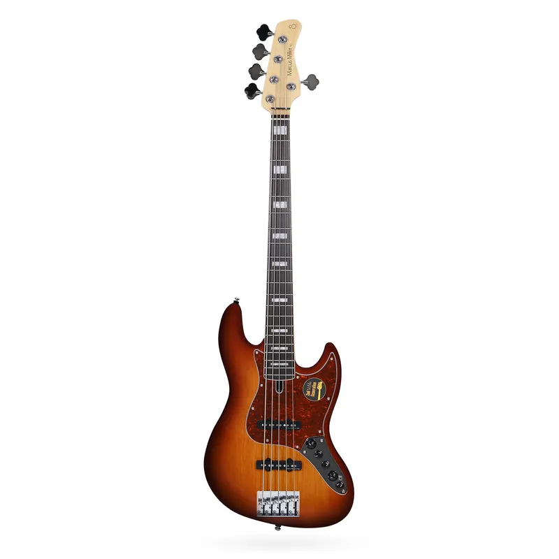 Warranty Included Sire Marcus Miller V7 2nd Gen Bass Guitar, Alder, 5-String, TS Tobacco Sunburst