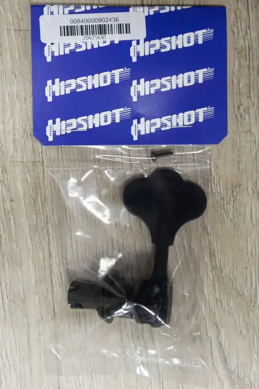 Hipshot 20675KB HB6 - 1/2Licensed Ultralite Bass Tuning Machine, Clover Key - Black Editor’s Pick