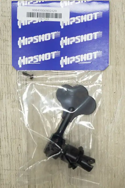 Budget Hipshot 20675KB HB6 - 1/2Licensed Ultralite Bass Tuning Machine, Bass Side, Clover Key-Black