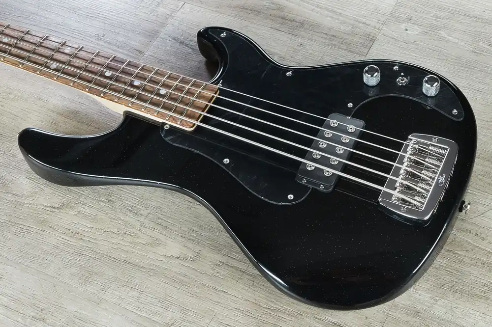 G&L USA Kiloton 5 5-String Electric Bass, Caribbean Rosewood Fingerboard, Hard Case - Galaxy Black Best Seller