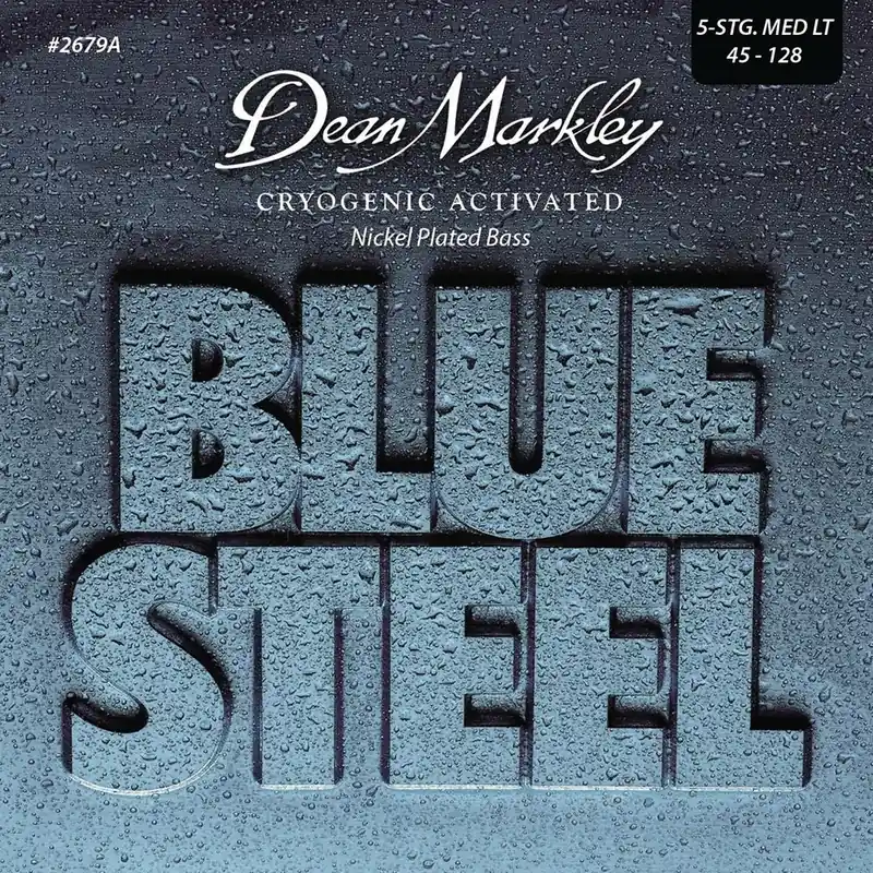 Dean Markley 2679A Blue Steel NPS Bass Guitar Strings, Medium Light, 5 String, 45-128 Shop Now