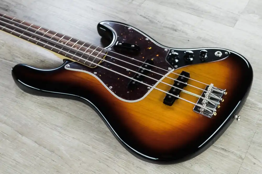 Fender American Original '60s Jazz Bass, Rosewood Fingerboard, Hard Case - 3-Color Sunburst Direct From Manufacturer