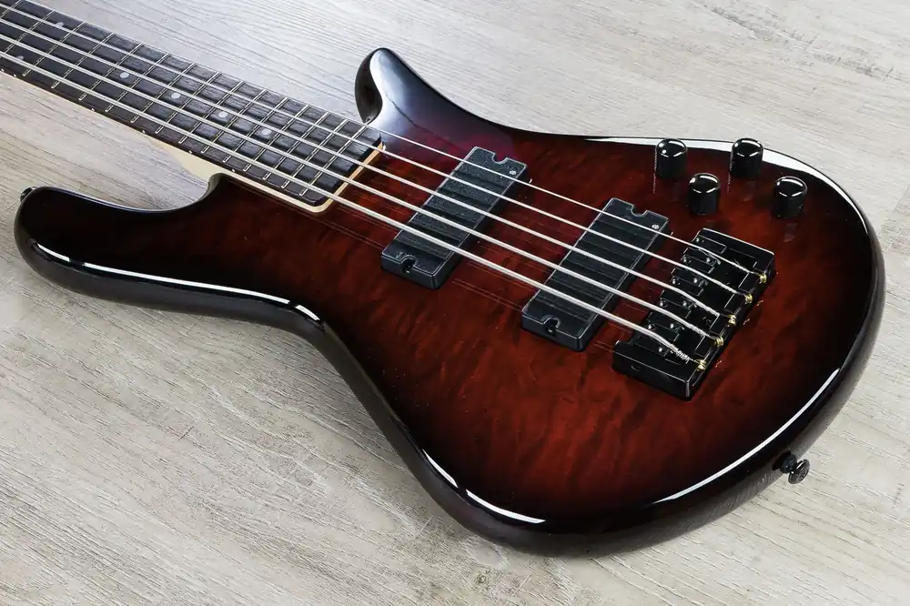 Spector Legend5 Classic 5-String Electric Bass - Black Cherry Gloss Top Pick