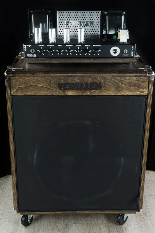 Verellen Amplifiers Meatflip 100-Watt 1x15Tube Flip-Top Bass Combo Amplifier, Dark Walnut Super Sale