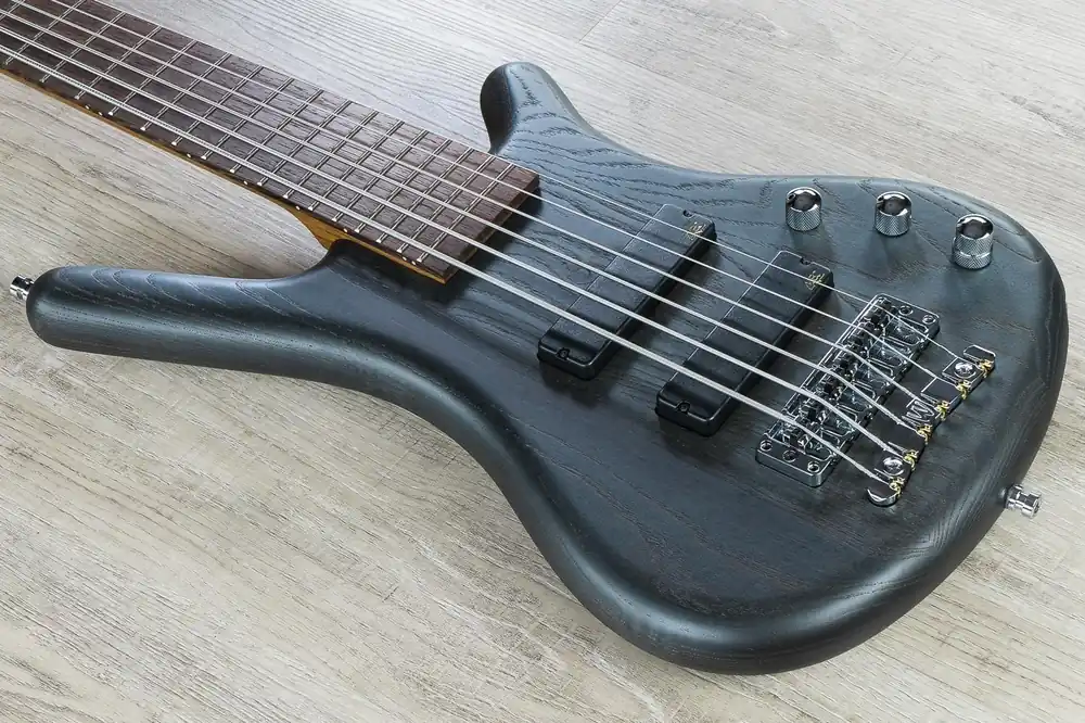 Warwick German Pro Series Corvette 6-String Bass with Gig Bag - Nirvana Black Trusted Brand