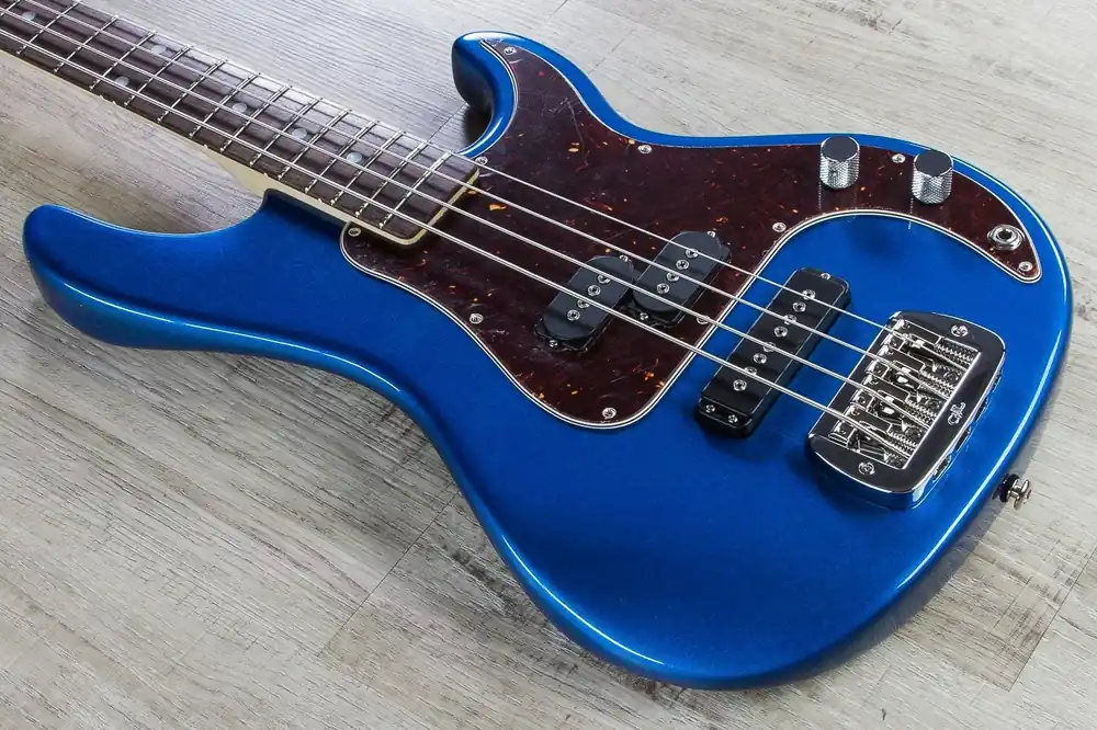 Trusted Brand G&L USA SB-2 4-String Electric Bass, Rosewood Fingerboard, Hard Case - Midnight Blue Metallic