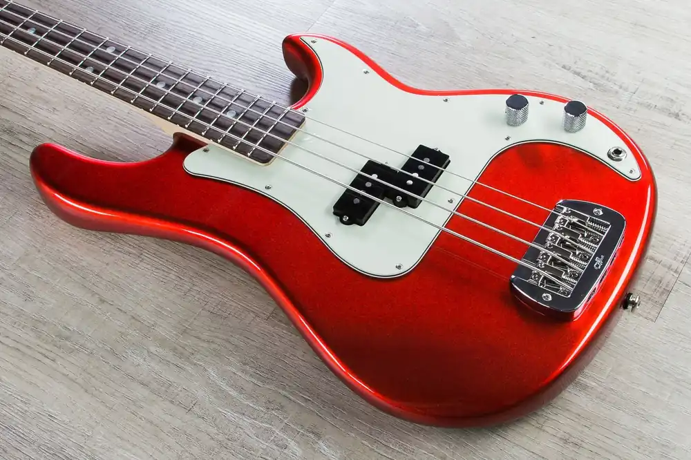 Save Now G&L USA LB-100 4-String Electric Bass, Rosewood Fingerboard, Hard Case - Candy Apple Red Metallic