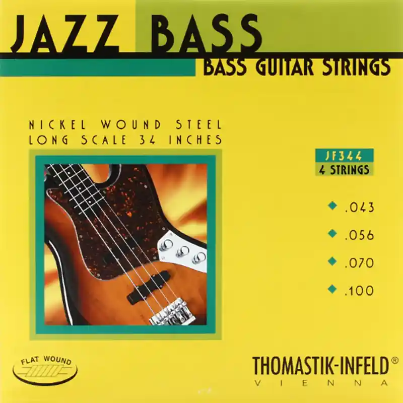 Mega Sale Thomastik-Infeld JF344 Jazz Flat Wound Long Scale 4-String Bass Strings, .43 - .100