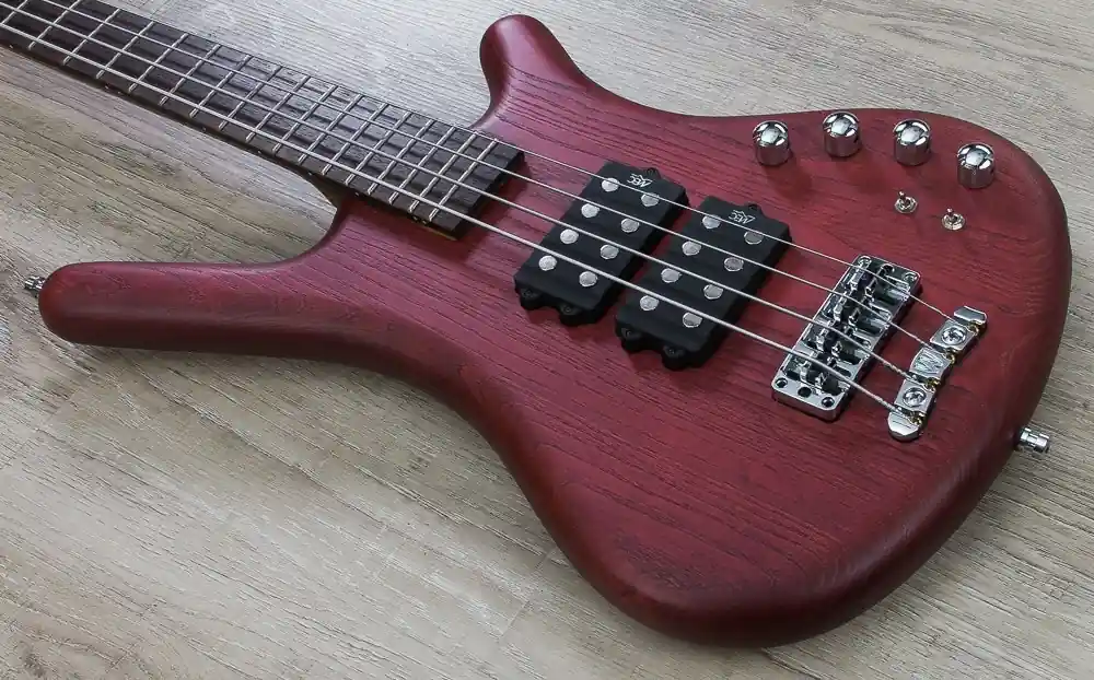 Warwick German Pro Series Corvette $$ 4-String Bass, Fretted, Gig Bag - Burgundy Red Oil Finish New Release
