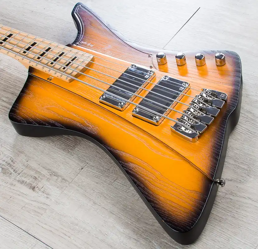 Flash Sale Sandberg Forty Eight 5-String Bass, Maple Fretboard, Matching Headstock, Gig Bag - Matte Tobacco Burst (NAMM 2017 Exhibition Piece)