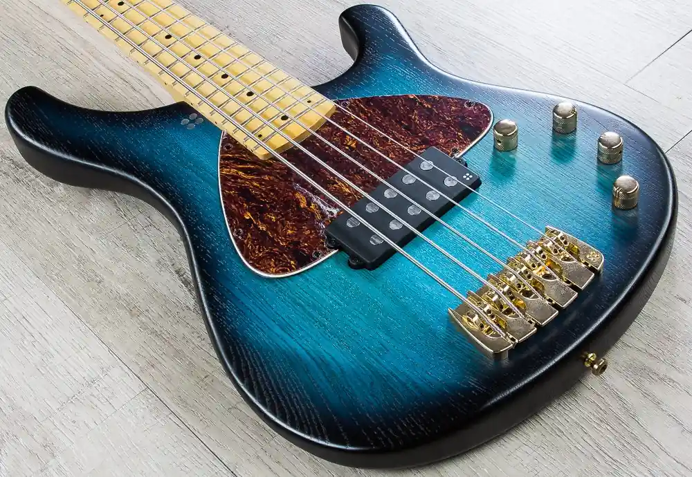 Sandberg Basic 5 5-String Bass, Tinted Maple Fretboard, Gig Bag - Blueburst Matte Hot Picks