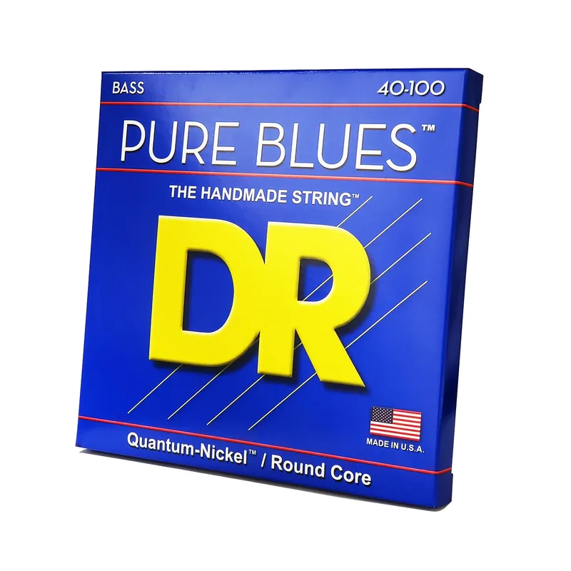 Premium DR Strings Pure Blues Quantum Nickel Bass Strings: Light 40-100