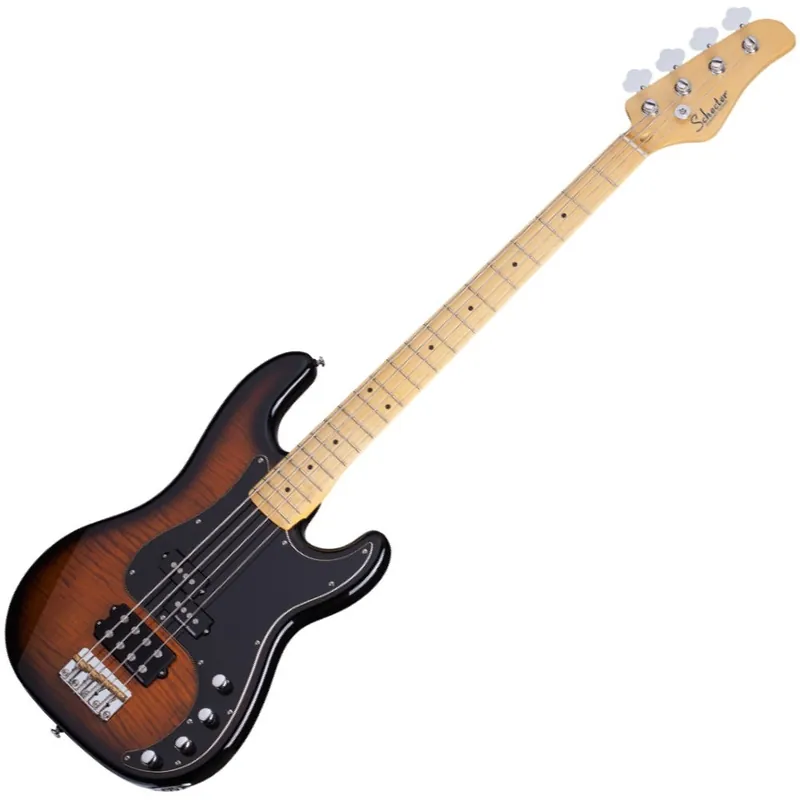 Schecter Retro Series Diamond-P Plus Bass Guitar in Dark Vintage Sunburst Finish Buy Online