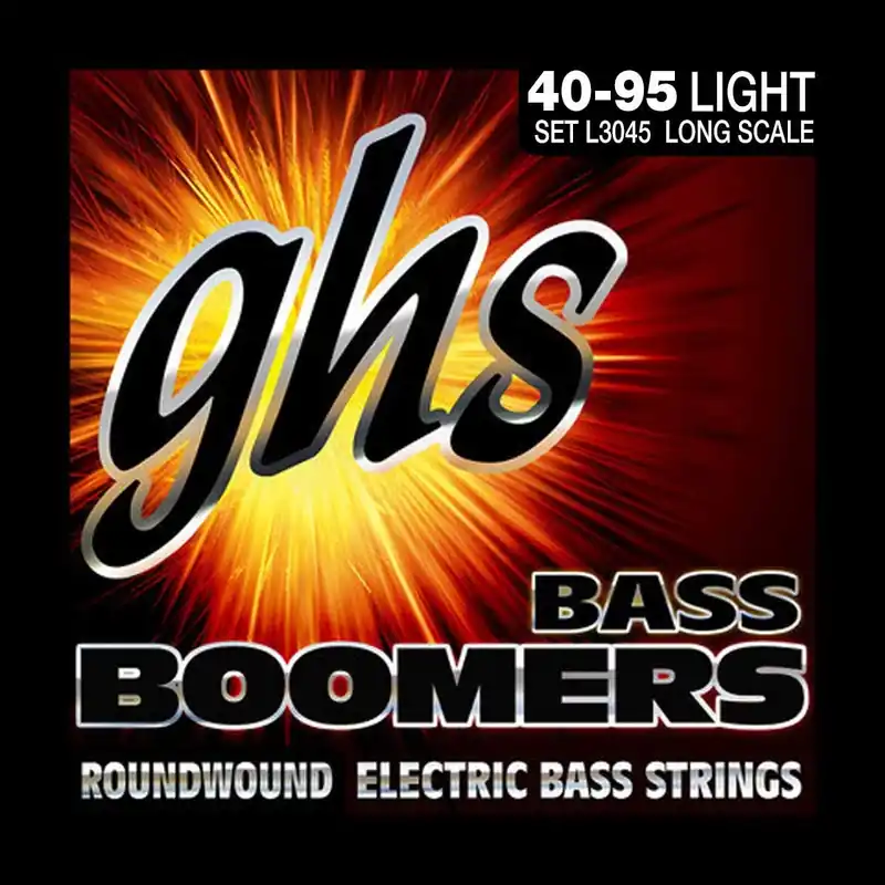 Handmade GHS Strings L3045 Bass Boomers Roundwound Light Electric Bass Strings (40-95)
