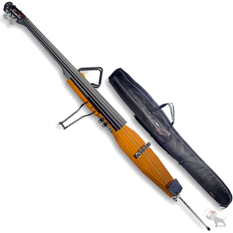Must Have Stagg EDB-3/4 H Electric Upright Double Bass 3/4 Size Honey Finish with Gigbag