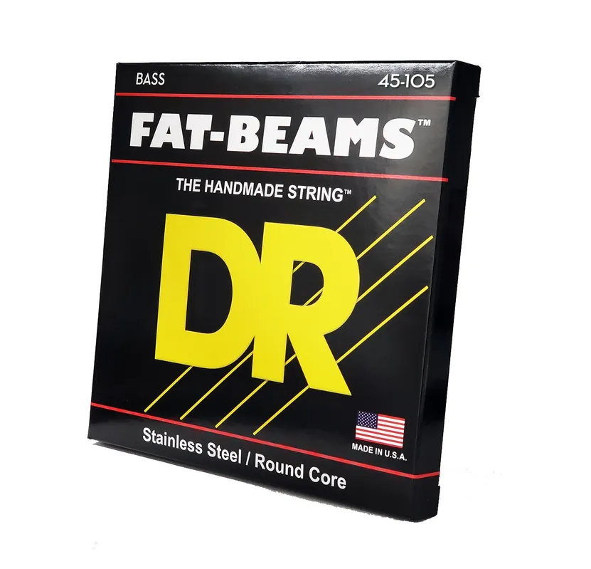 Hot Picks DR Strings Fat-Beam Stainless Steel Bass Strings: Medium 45-105