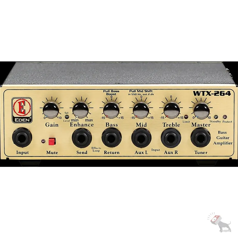 Final Sale Eden WTX264 WTX Series 264-Watt 4 Ohm Light Weight Bass Amp Head w/ FX Loop