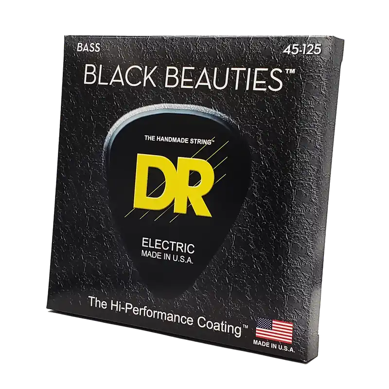 Brand New DR Strings Black Beauties Black Colored Bass Strings: 5-String Medium 45-125