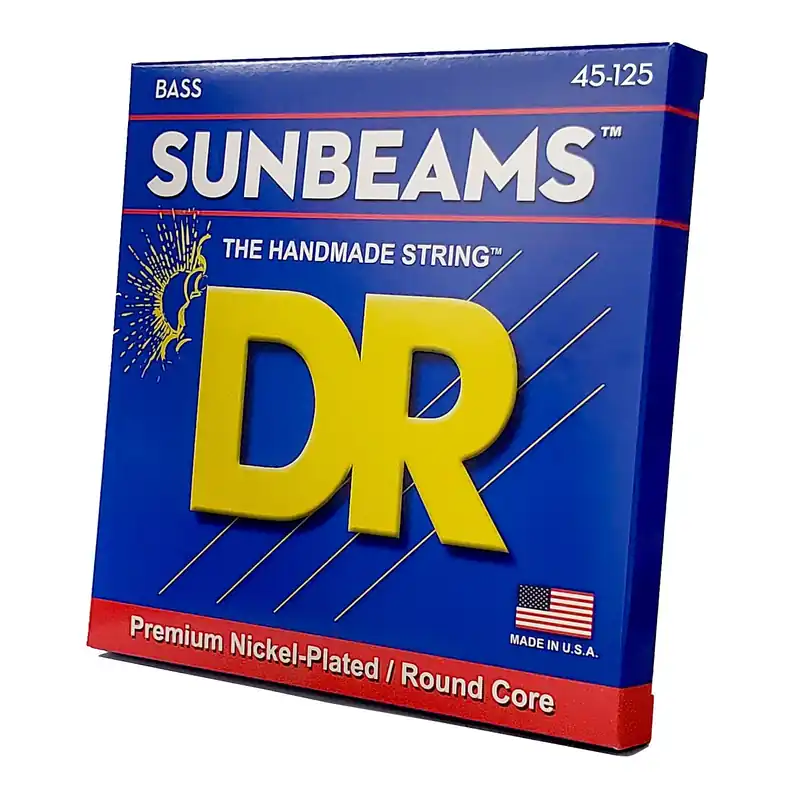 Crafted DR Strings Sunbeam Nickel Plated Bass Strings: 5-String Medium 45-125