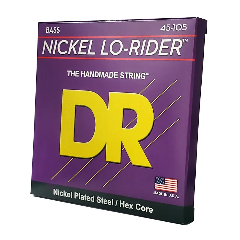 Holiday Sale DR Strings Nickel Lo-Rider Nickel Plated Bass Strings: Medium 45-105
