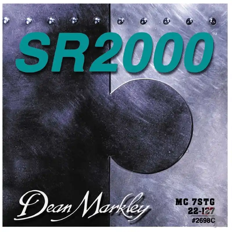 Dean Markley SR2000 Medium Custom 7-String Bass Guitar Strings (22-27-47-67-87-107-128) Super Sale