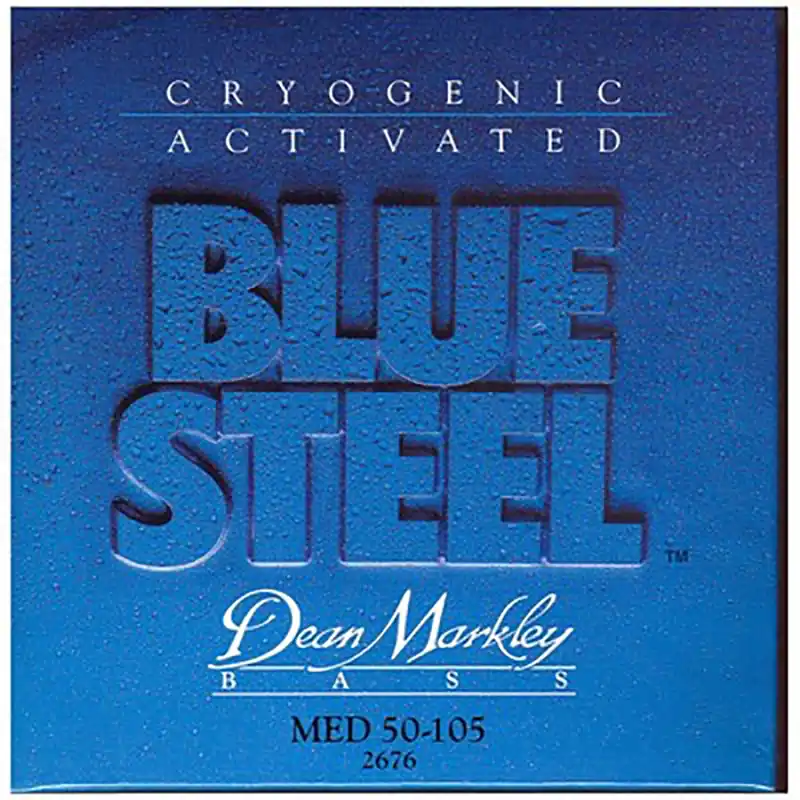 Dean Markley 2676 Blue Steel Cryogenic Medium Bass Guitar Strings (50-70-85-105) Fresh Stock