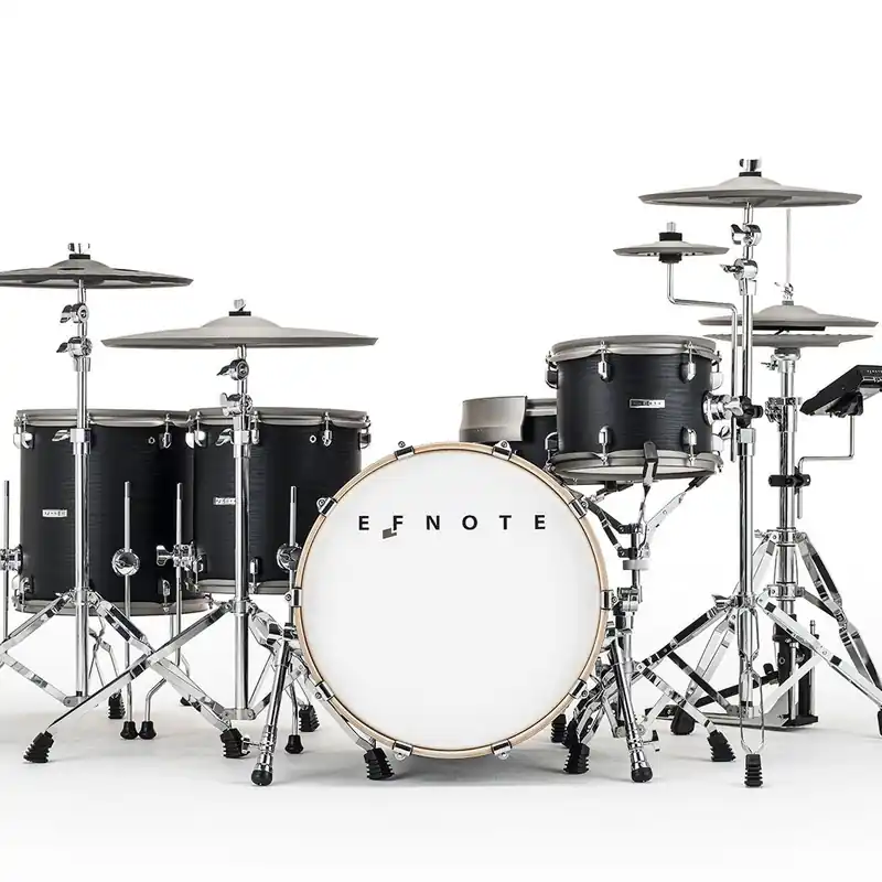 Luxury EFNOTE 7X Full-Sized 5-Piece Electric Acoustic Drum Kit w/ 5 Cymbal Pads