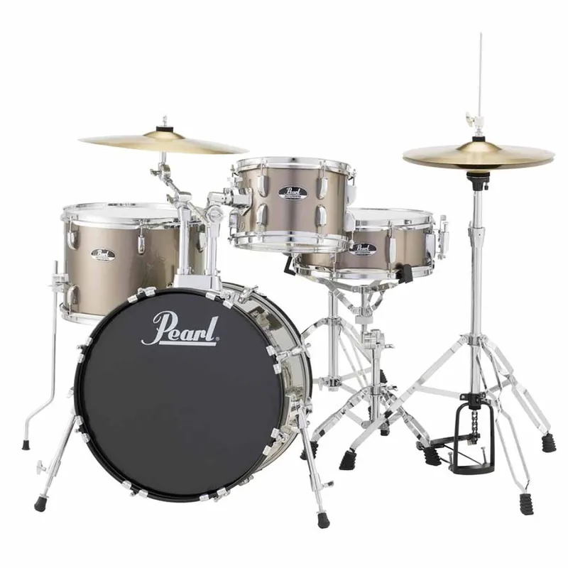 Wholesale Pearl RS584C/707 4-Piece Drum Set / Kit w/ Hardware & Cymbals, Bronze Metallic
