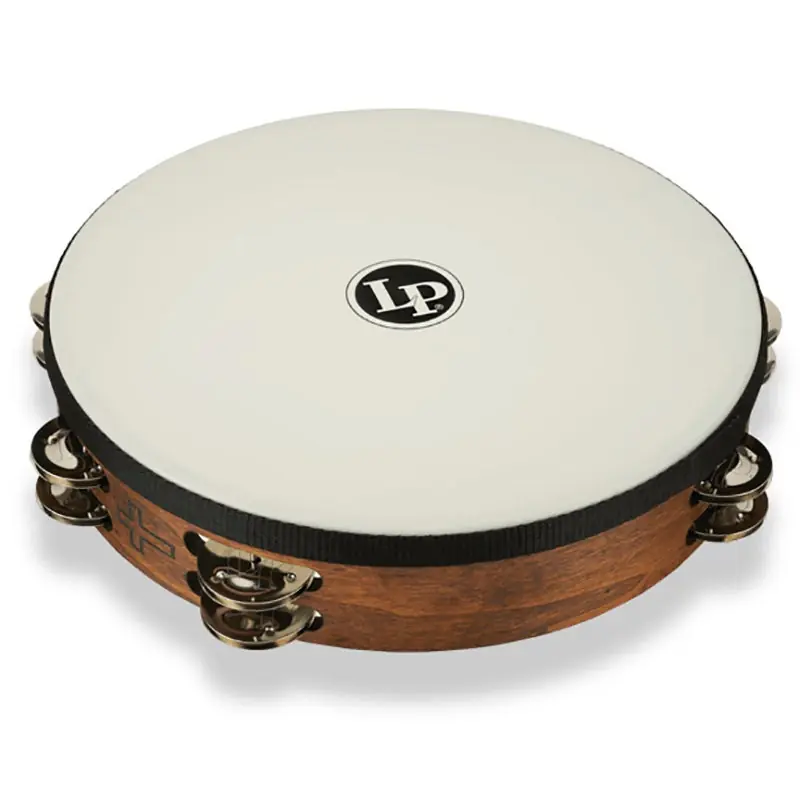 LP Latin Percussion LP316 10Worship Tambourine with Wood Shell & Steel Jingles Fan Favorite