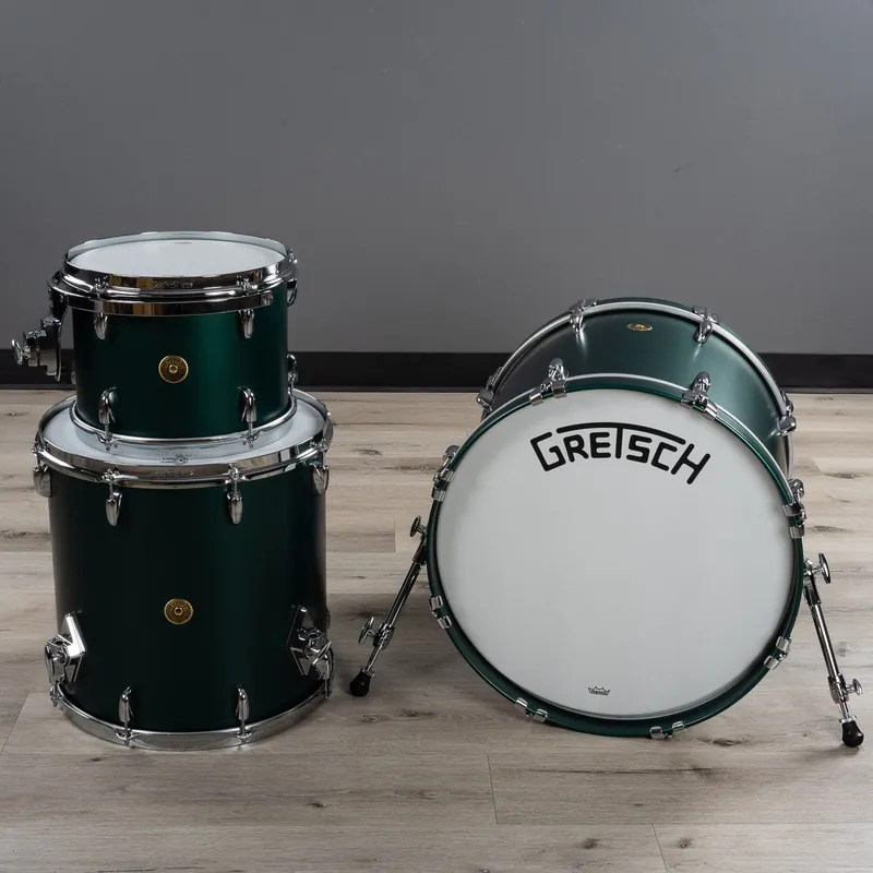 Wholesale Gretsch USA Broadkaster Series 3-Piece Drum Kit Shell Pack, Satin Cadillac Green