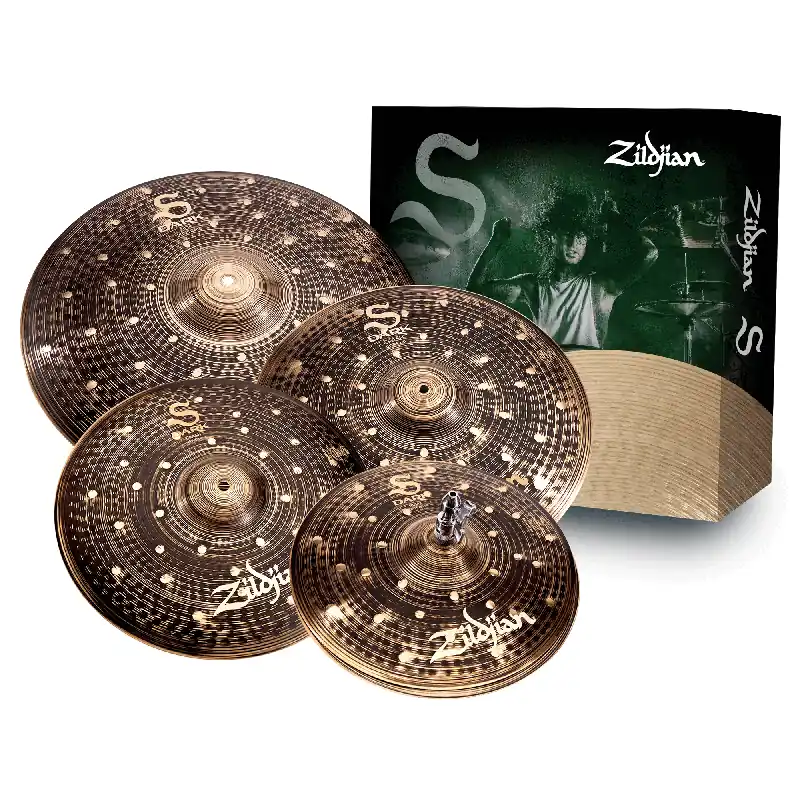 Holiday Sale Zildjian SD4680 S Dark 5-Piece Drum Set Cymbal Pack 14/16/18/20