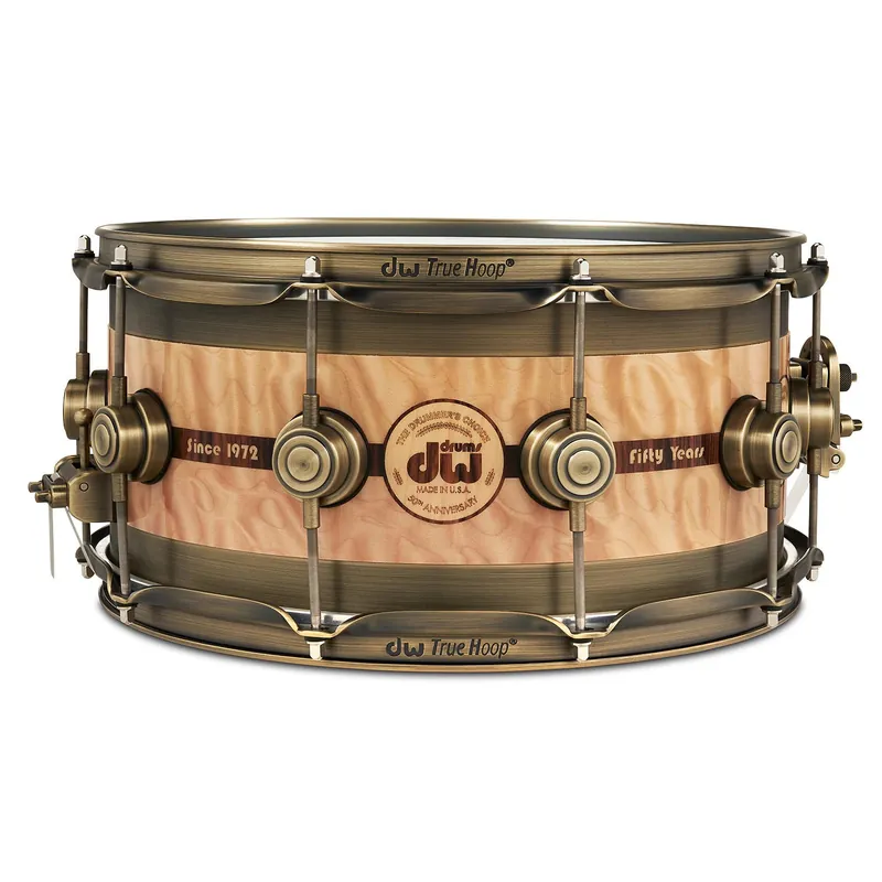 DW Drum Workshop Limited Edition 50th Anniversary 6.5x 14Edge Snare Drum Premium