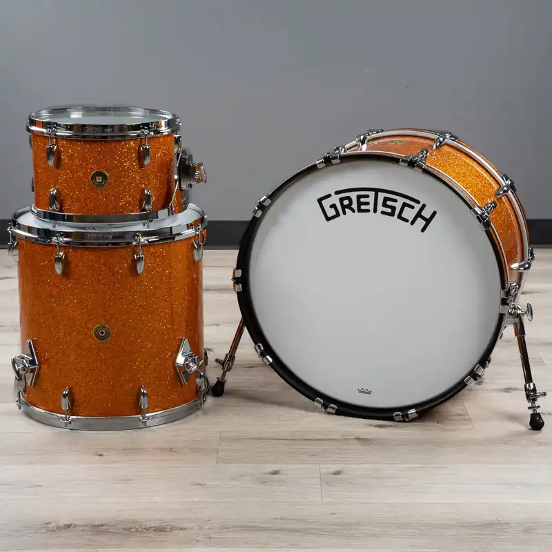 Gretsch USA Broadkaster Series 3-Piece Shell Pack Drum Kit, Gold Glass Express Delivery