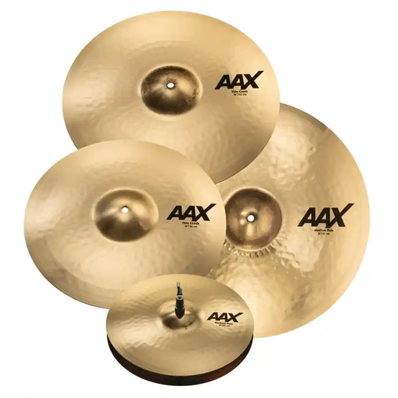 Best Seller Sabian 25005XCP AAX Promotional Drum Cymbal Set with 14Hats, 16& 18Thin Crash, 21Medium Ride
