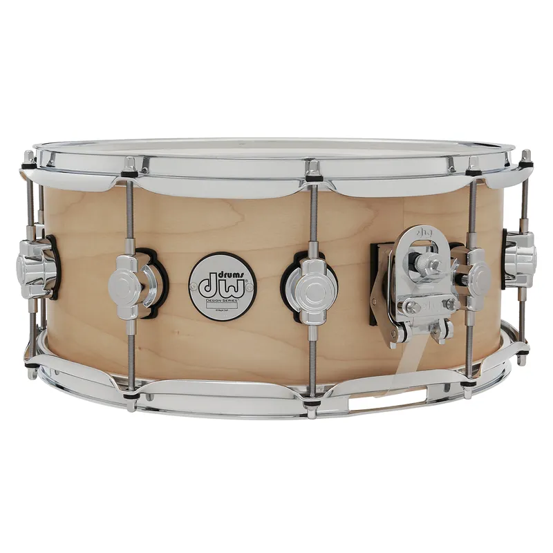 Special Discount DW Drum Workshop Design Series DDLM0614SSNS 6x14All-Maple Snare, Natural Satin
