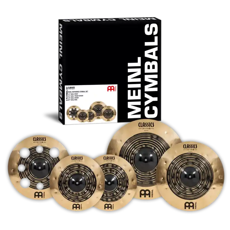 Discount Meinl CCDU4680 Classics Custom Dual Expanded Drum Kit Cymbal Set 14 /16 /18 /20