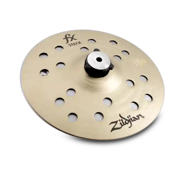 Mega Sale Zildjian FXS8 8Fx Stack Pair w/ Mount Drum Set Cymbals