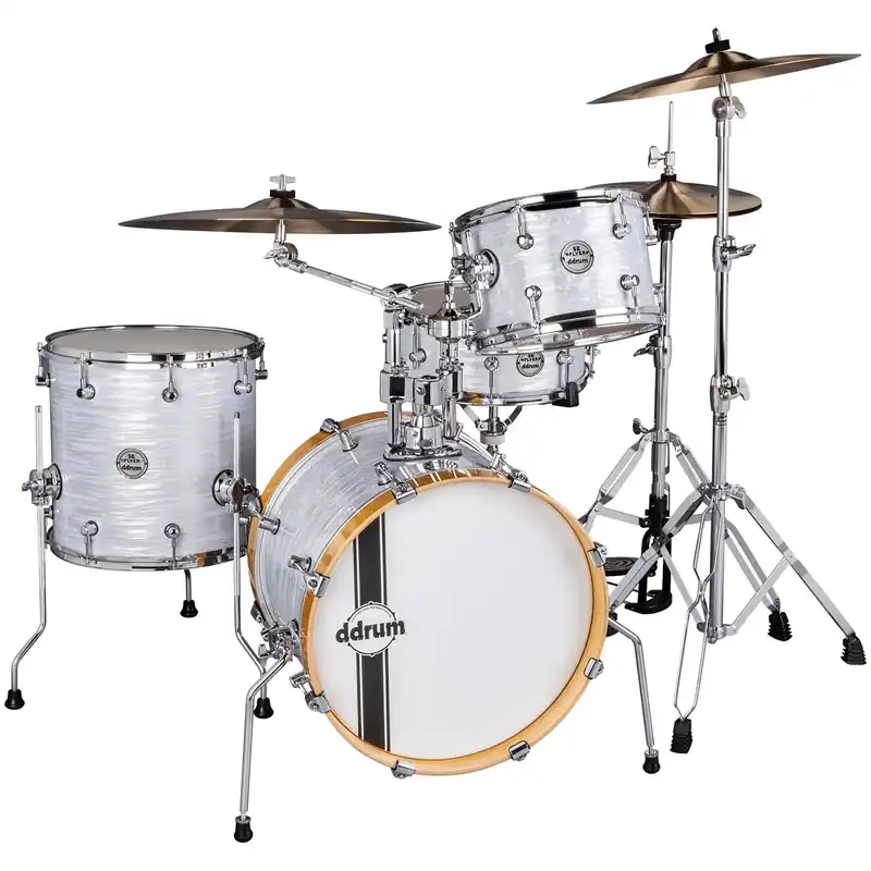 ddrum SE Flyer 4-Piece Drum Set Shell Pack w/ 14x18 Bass Drum, White Pearl Grab Now