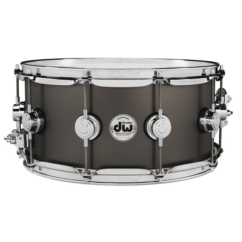 DW Drum Workshop Collector's Series 6.5 x14Metal Snare Drum, Satin Black Over Brass Hot Deal